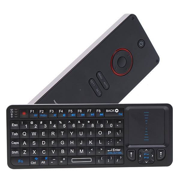 Tastatura mini Rii i6 bluetooth dual side tastatura si telecomanda - imagine 9